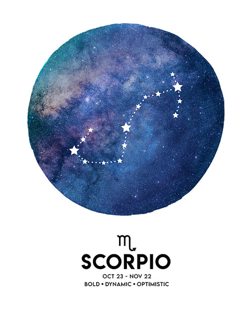 Scorpio Zodiac art print