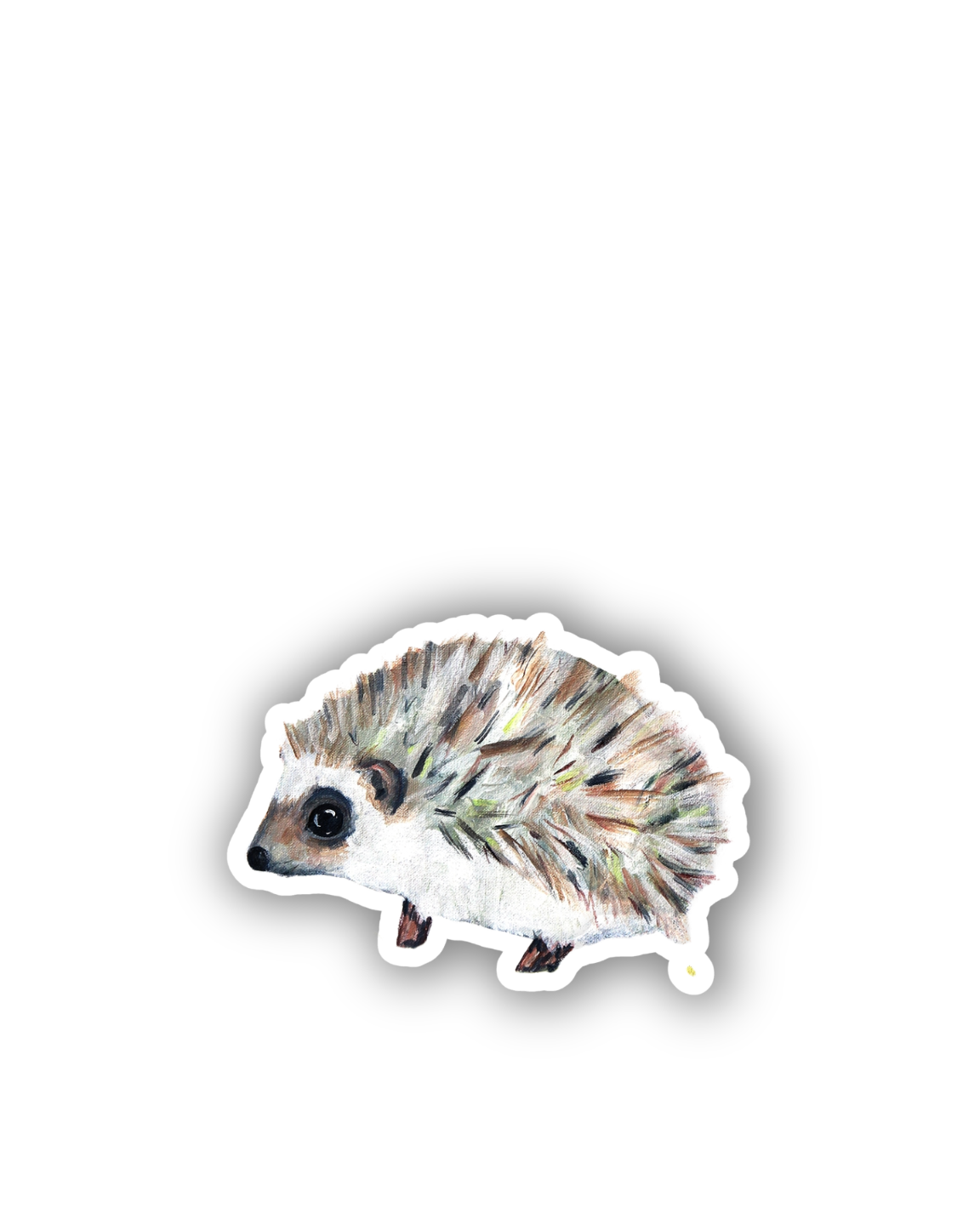 Baby Hedgehog Vinyl Sticker