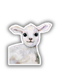 Baby Lamb Vinyl Sticker