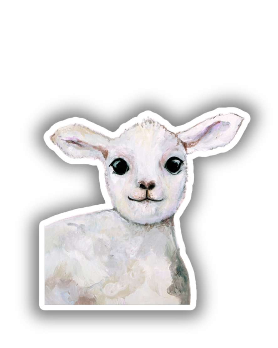 Baby Lamb Vinyl Sticker