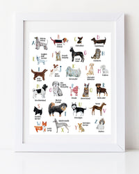 A to Z Dogs!  ART PRINT