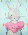 Bunny nursery art print Some Bunny Loves You by Cici Art Factory