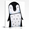 Black and White Penguin Nursery Art Print by Cici Art Factory