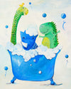 Dino Bath - Kids Bathroom Decor