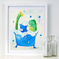 Dino Bath - Kids Bathroom Decor