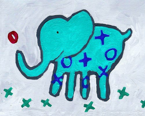 Elephant art card by Cici Art Factory