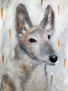 Modern Dog Portrait - Pet Art for your home by Vancouver artist Liz Clay. Original hand-painted custom dog painting. 