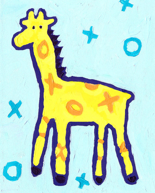 Giraffe art card by Cici Art Factory