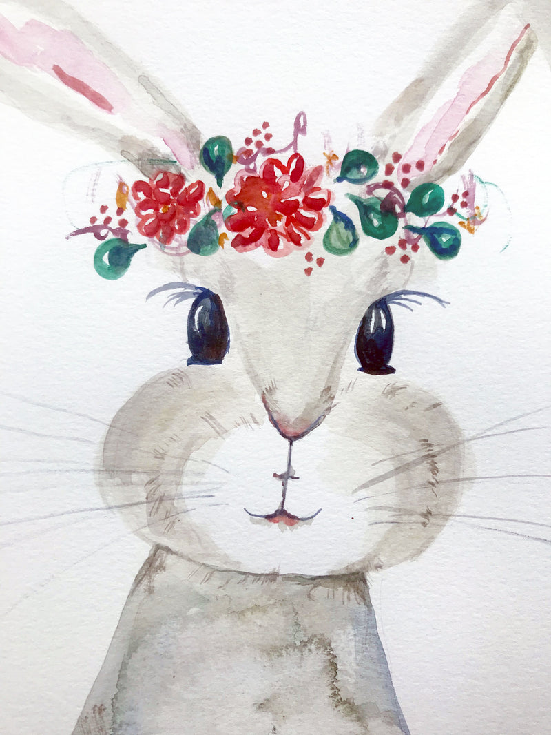 Original Watercolour - Bunny  #4