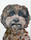 Vancouver Pet Portrait.  Custom dog painting by Vancouver artist Liz Clay of Cici Art Factory.  Dog Portrait Painting 