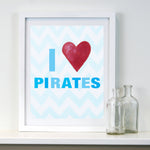 Nursery Pirate Wall Decor by Cici Art Factory - Kids Pirate Art