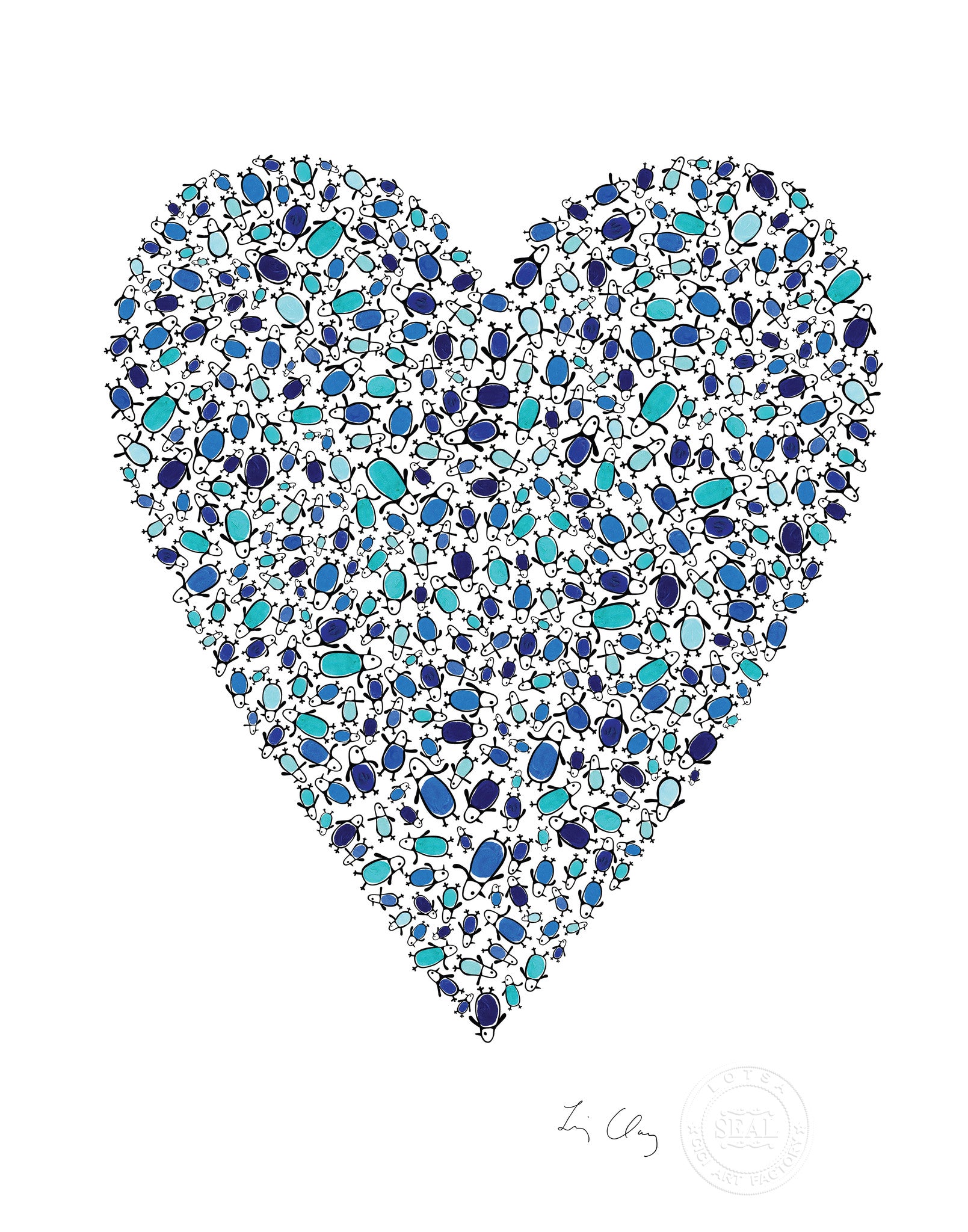 Lotsa Heart - letter art for kids