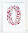 alphabet art for nursery - letter art for kids - letter O