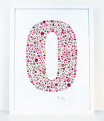 alphabet art for nursery - letter art for kids - letter O