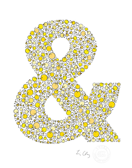 alphabet art for nursery - letter art for kids - yellow chicks letter &