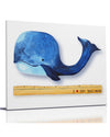 I heart you this much - Whale Themed art for baby nursery