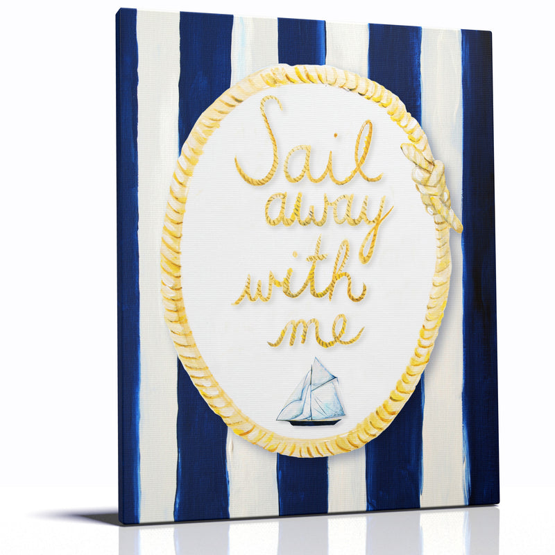 SAIL AWAY WITH ME - Ocean Themed wall decor for kids rooms