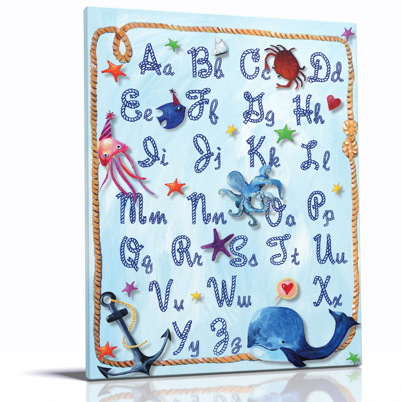 Alphabet Rope  - Art for Baby Nursery 