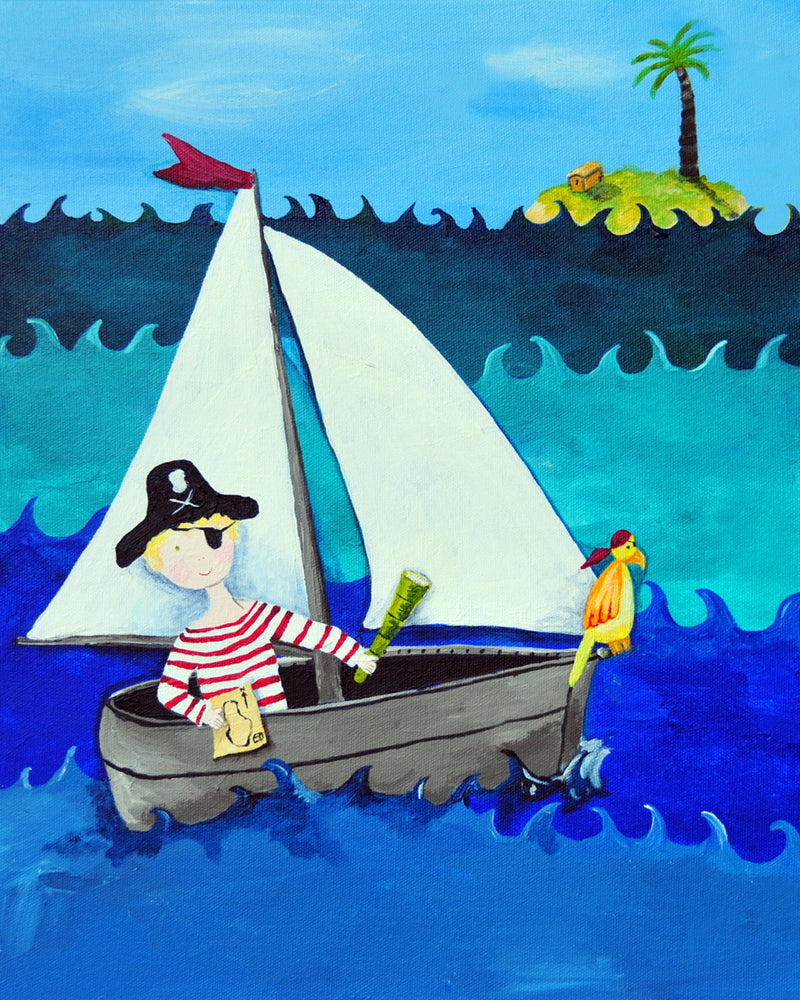 Pirate art for boys by Cici Art Factory