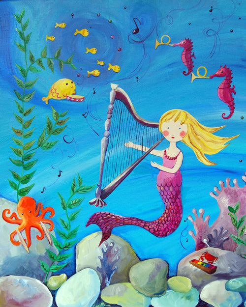 Mermaid art card by Cici Art Factory
