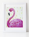 Flamingo nursery art print by Cici Art Factory