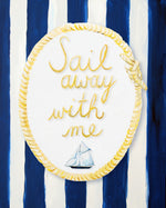 SAIL AWAY WITH ME - Ocean Themed art for baby nursery