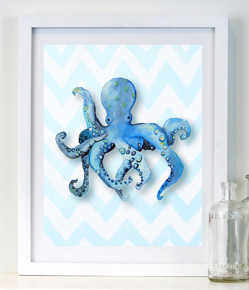 Octopus - Baby Nursery Art