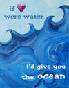 I'd give you the ocean  - Art for Baby Nursery