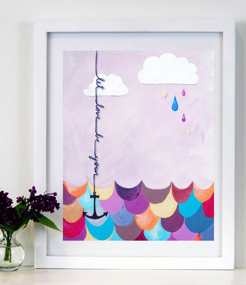 Let Love Be Your Anchor - Art for Baby Nursery 