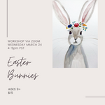 Easter Bunny Workshop!  AGES 9+ WED. March 24th | Cici Art Factory