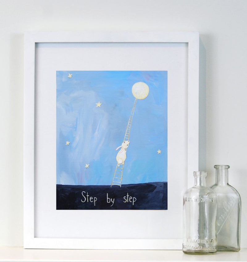  Step by Step  - Baby Nursery Quote Art