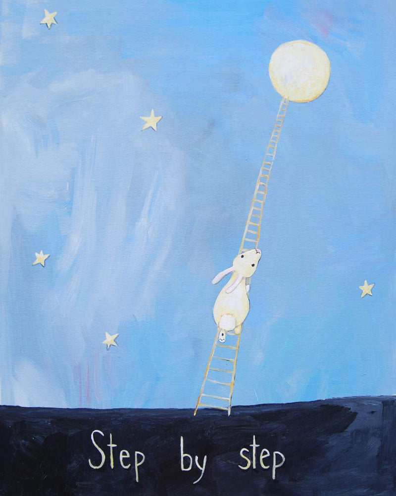 - Baby Nursery Quote Art - Bunny Wall Decor for Baby