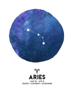 Aries Zodiac Art Print