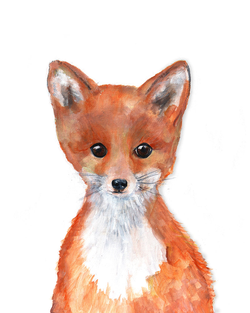 Baby Fox Nursery Art Decor