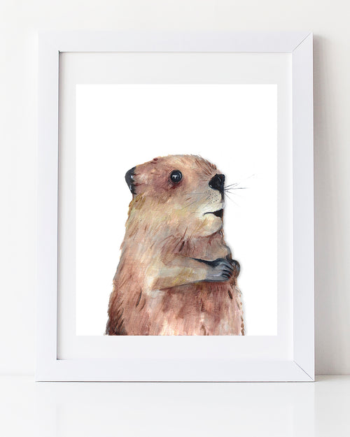 Baby Beaver Art Print 