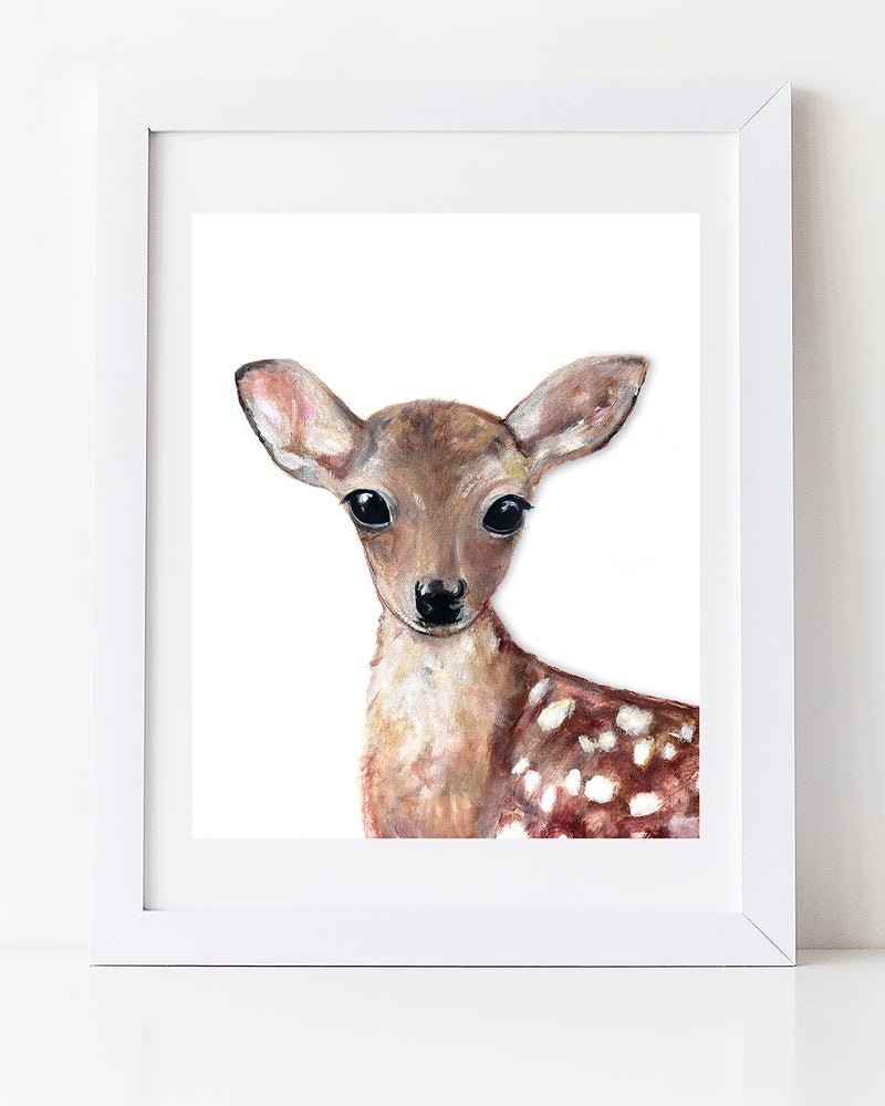 Baby deer nursery woodland decor by Liz Clay of Cici Art Factory