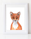 Baby fox art print by Vancouver Artist Liz Clay Woodland Nursery Decor