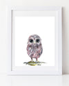 Owl woodland nursery art print by Liz Clay of Cici Art Factory