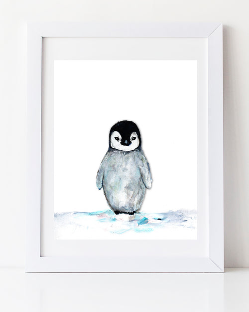 Cute Baby Penguin Nursery Art Print