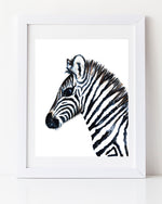 Baby Zebra Art Print 