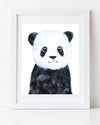 panda painting cute black and white Childrens room
