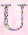 personalized name art for kids by Liz Clay of Cici Art Factory