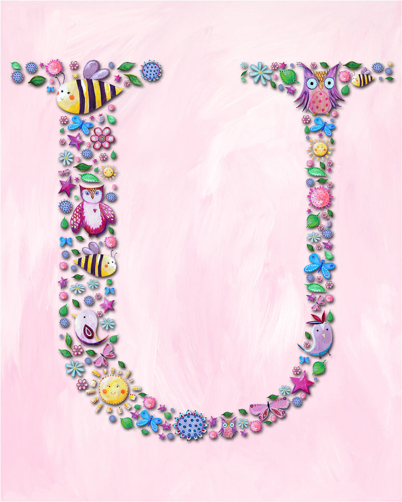 personalized name art for kids by Liz Clay of Cici Art Factory