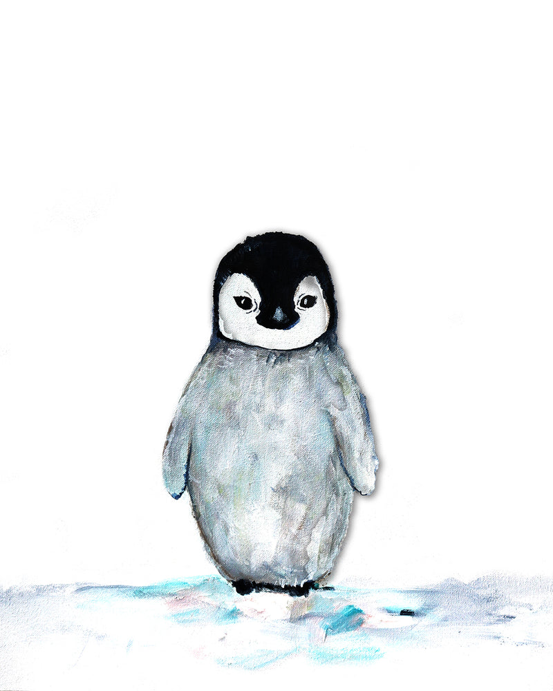 Baby Penguin Nursery Art Print