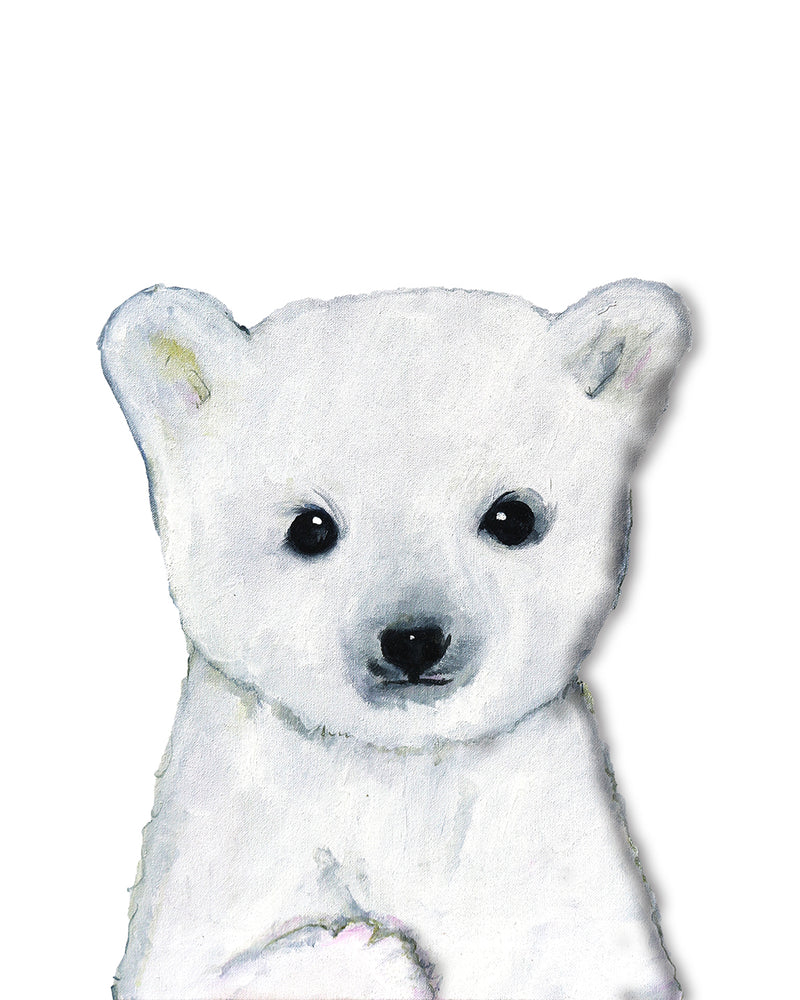 Baby Polar Bear Canadian Nursery art print 