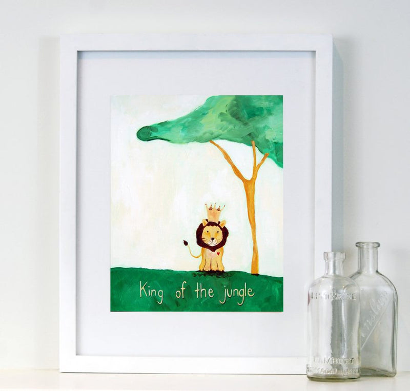  King of the Jungle - Baby Nursery Quote Art