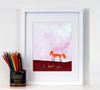 Pink - Bunny Art for Kid's Rooms -  Catch a Shooting Star  Art for Baby Nursery